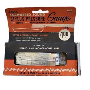 Robins SG-1 Phono Stylus Pressure Gauge Original 1960s Packaging